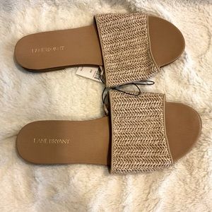 Lane Bryant size 11w sandals